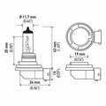 Hella Bulb H11 12V 55W Pgj19-2 T4 +50 (2) Light Bulb, H11P50Tb H11P50TB